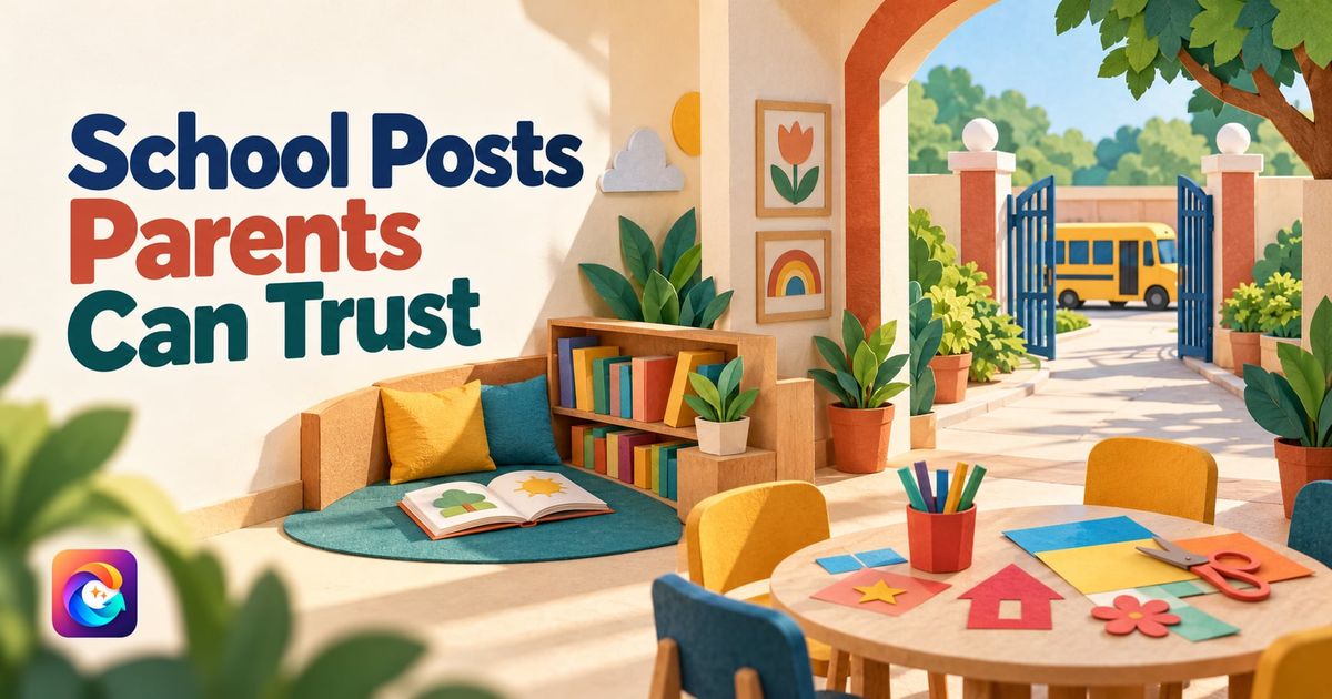 Cover image for Social media for schools and preschools: admission-season and everyday posts parents trust